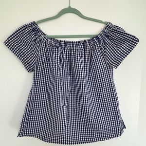 Velvet Heart Blue Gingham Blouse